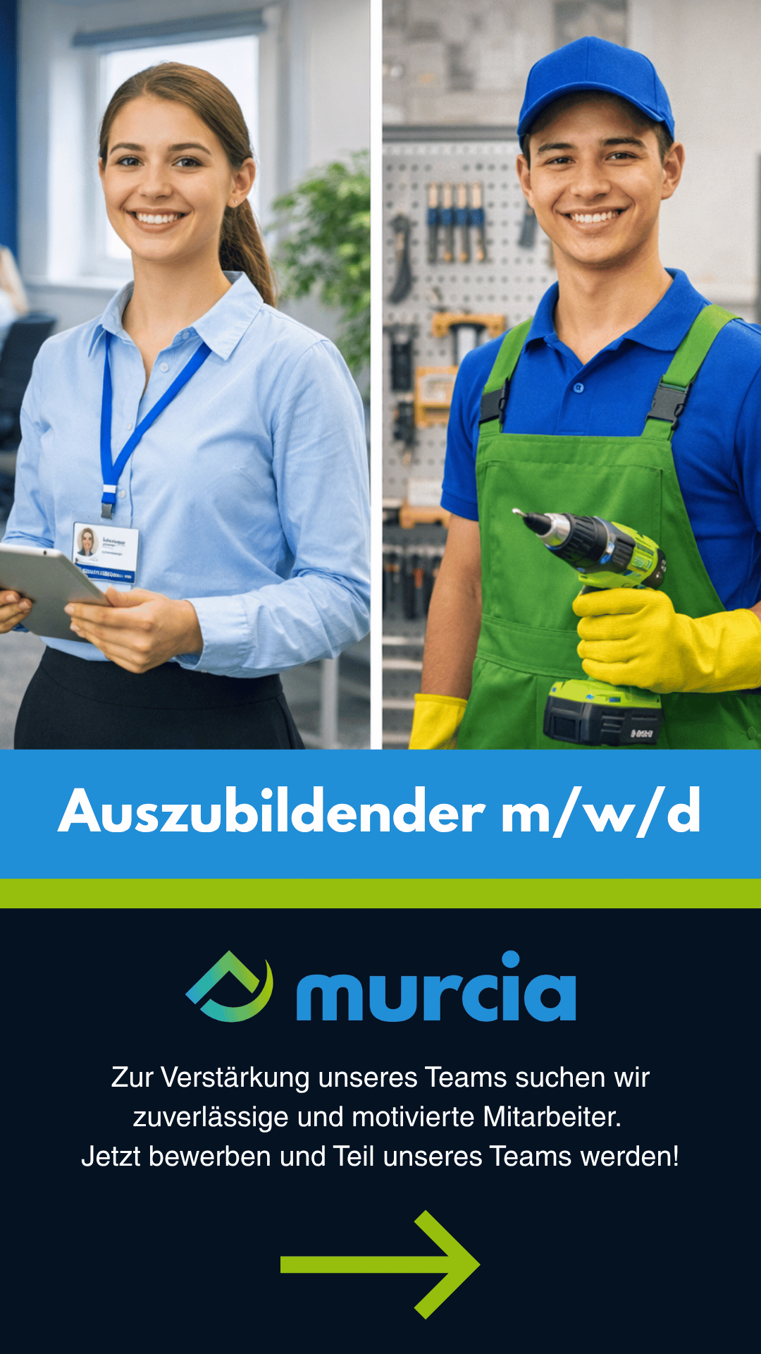 Werden sie teil unseres teams! Wir bieten ihnen sichere arbeitsplätze, ein modernes umfeld und vielfältige entwicklungsmöglichkeiten in der gebäudedienstleistung.