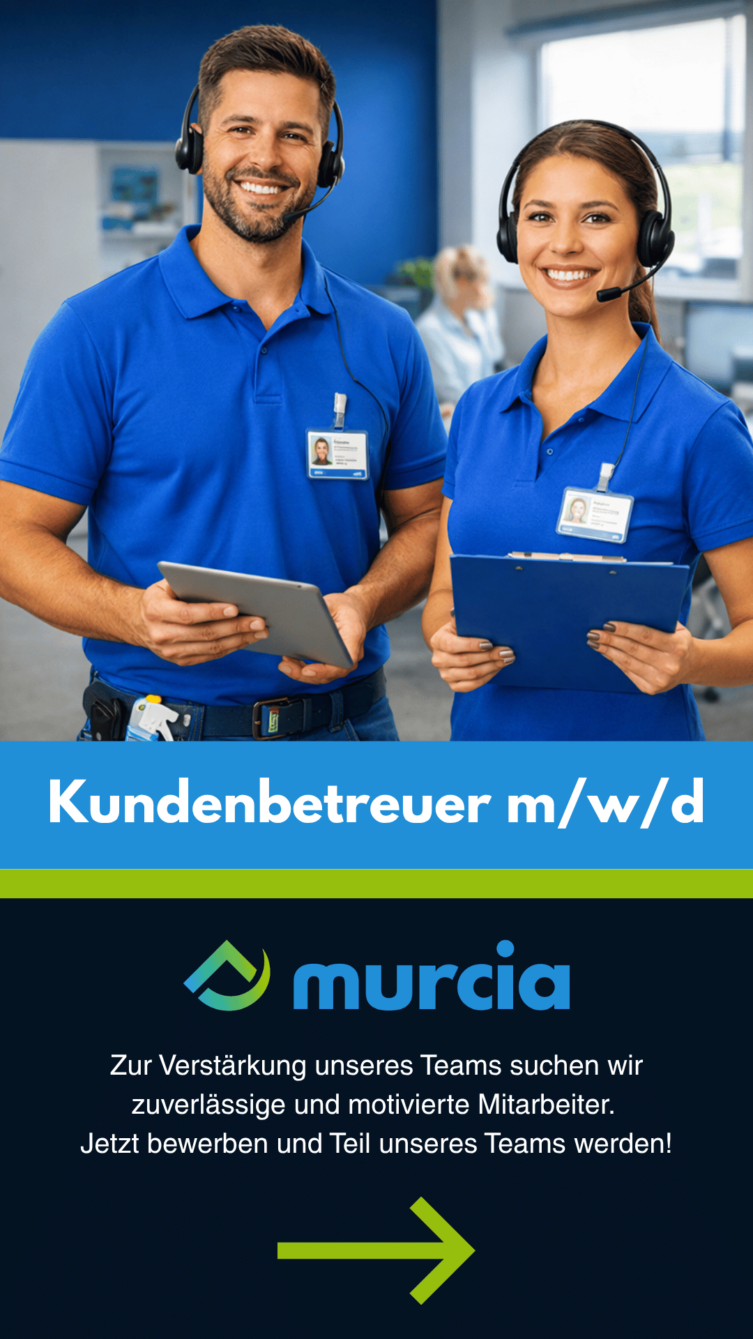 Werden sie teil unseres teams! Wir bieten ihnen sichere arbeitsplätze, ein modernes umfeld und vielfältige entwicklungsmöglichkeiten in der gebäudedienstleistung.